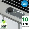 Dezumidificator si purificator profesional Woods LD24 filtru particule SMF, capacitate 12 litri/zi, higrostat incorporat, carcasa metalica, 10 ani garantie